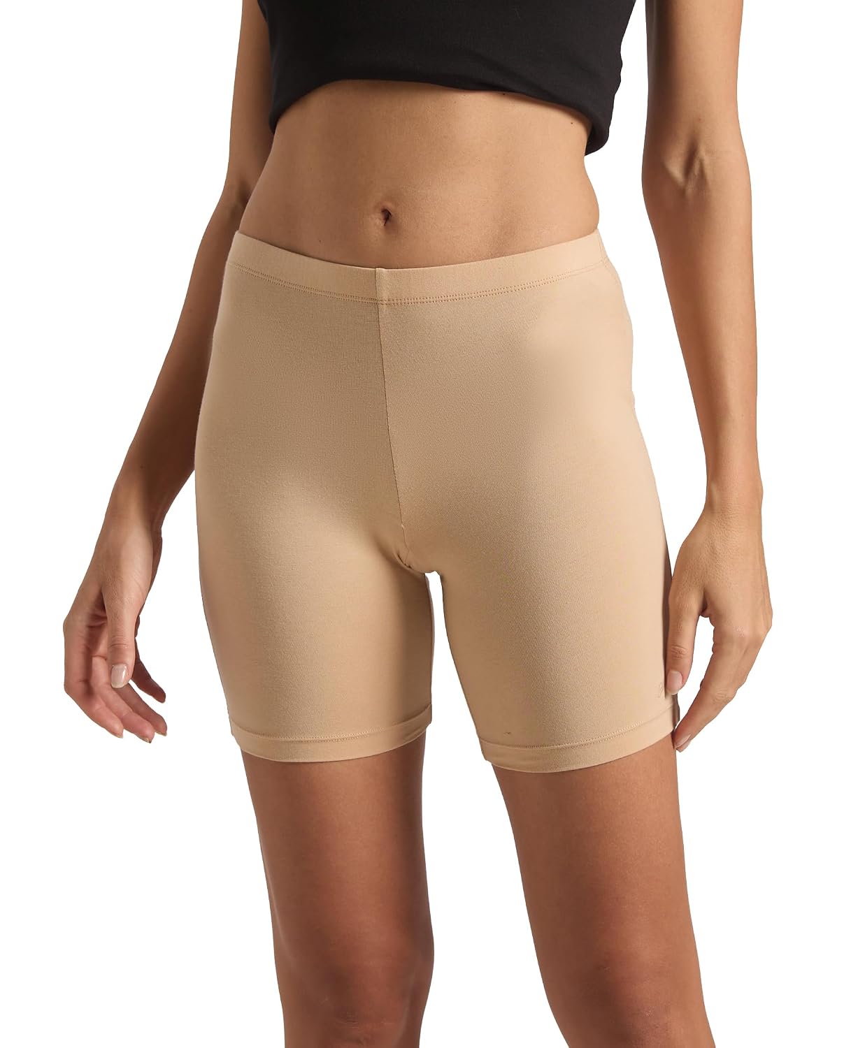 1529 Women High Coverage Super Combed Cotton Elastane Shorties