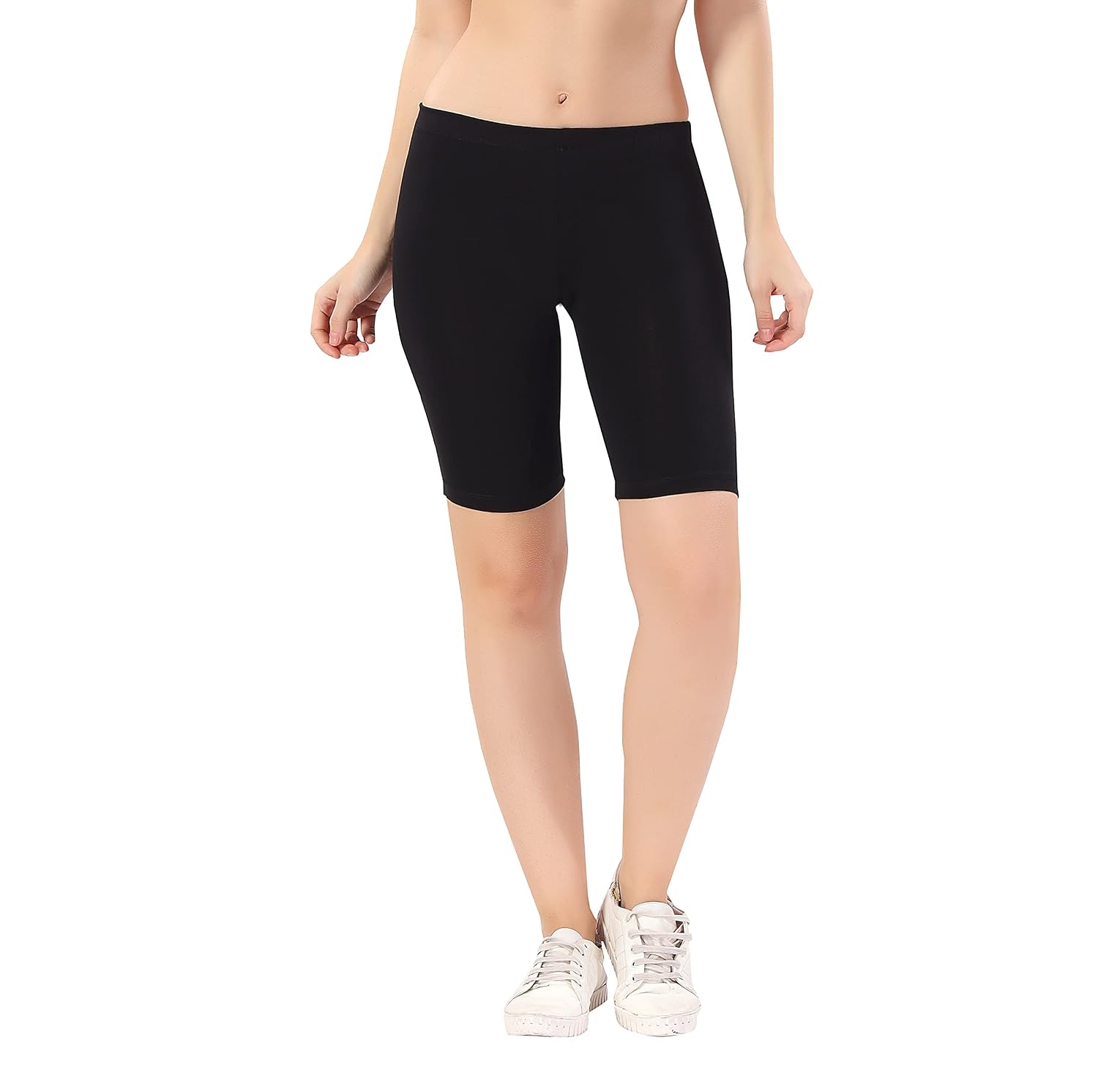 Women's Cotton Fashion Biker Workout Cycling Shorts, Avialable Sizes: S,M,L,XL,2XL,3XL