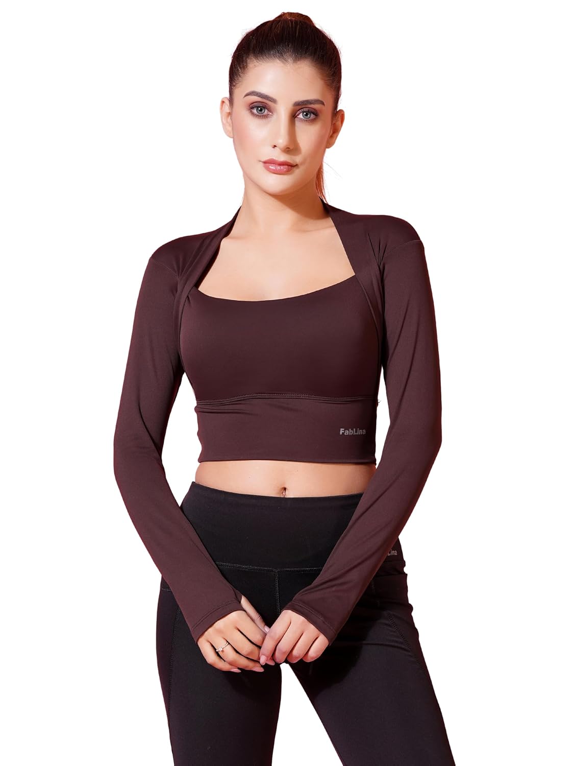 Women's SculptFit Thumb Top Pad With Removable Pads