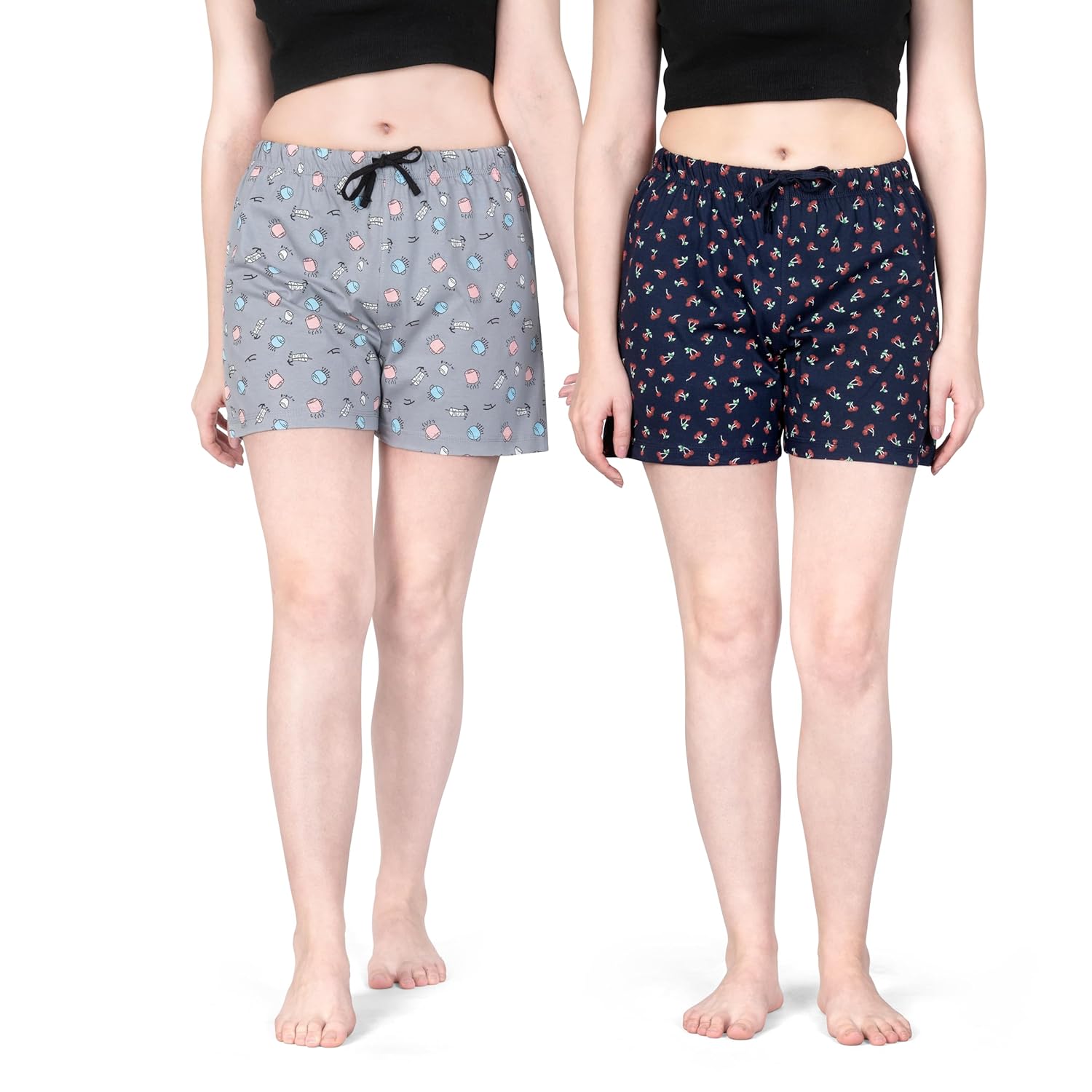 Women's Regular Shorts (Pack of 2)
