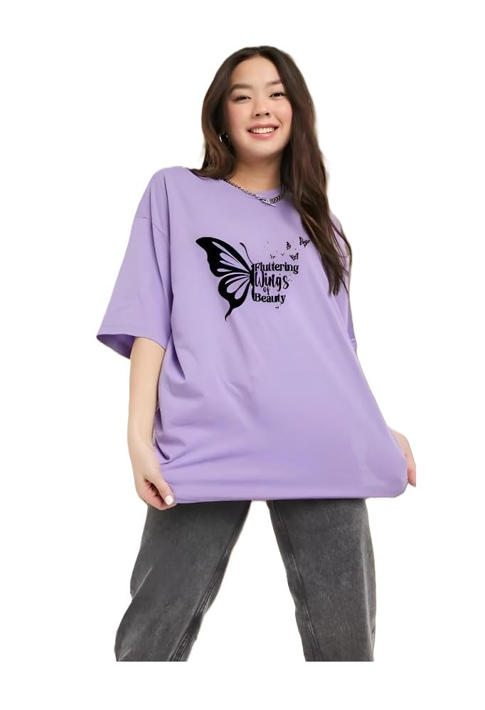 Women Half Sleeve Stylish Tee Top, Modern Casual T-Shirt for Jeans, Shorts and Everyday